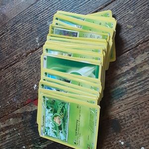 61 green pokemon cards